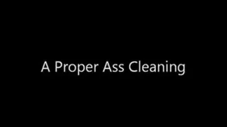 A Proper Ass Cleaning