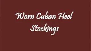 Worn Cuban Heel Stockings