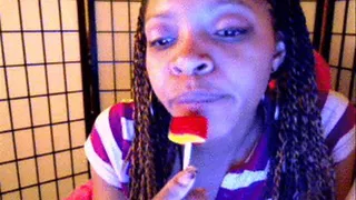 Red Lollipop Tongue