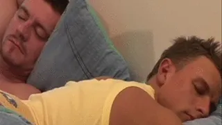 Two hot guys fucking on the bed