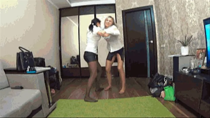 CATBALL FIGHT IN PANTYHOSE TILL CUM 2 (CB)