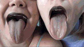 Face licking and sexy licking motions 2