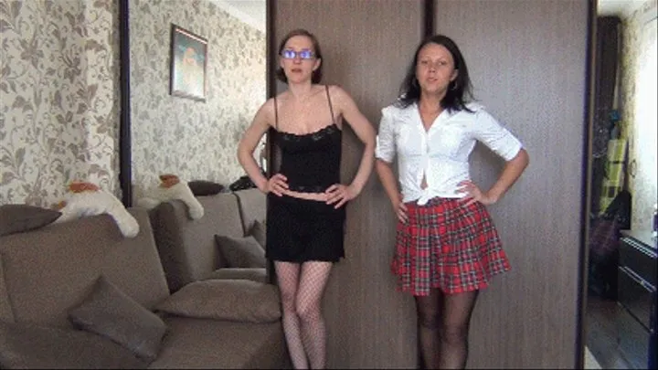 Secretary and schoolgirl hit you in the face sm (U)