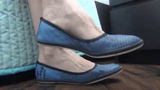 Blue ballet flats (SH)