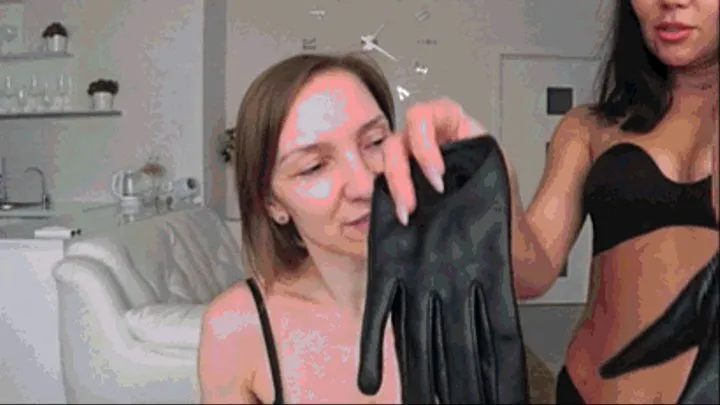 hands in leather gloves over her mouth and on her neck sm 2