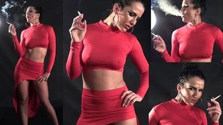 KATIE Smoking 01 (Red Dress)