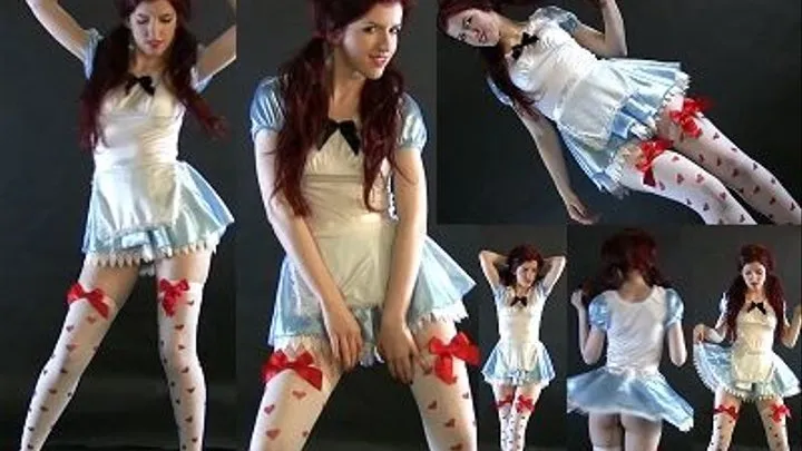 ALEX Silk Alice In Wonderland Costume Dance & Tease ** **