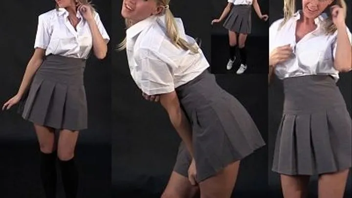 TERRI College Uniform Pigtails Dance **MP4 **