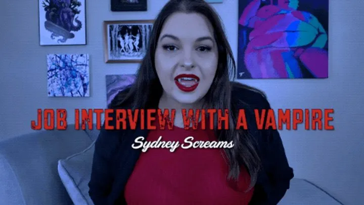 Job Interview with a Vampire - POV Job Interview with Hot Vampire Boss Sydney Screams