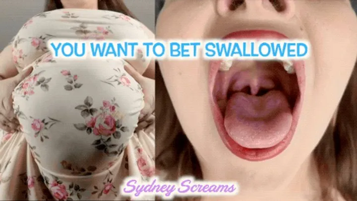 You Want to be Swallowed - POV Tiny Man Begs Nice BBW Giantess to be Vored - Sydney Screams