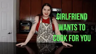 Girlfriend Wants to Cook for You - A gaining weight scene featuring: BHM, weight gain encouragement, fat encouragement, cooking, feederism
