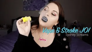 Vape & Stroke JOI - A vaping scene featuring: jerk-off-instruction, vape domination, lip fetish, vape clouds, and JOI games