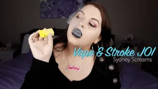 Vape and Stroke JOI - A vaping scene featuring: jerk-off-instruction, vape domination, lip fetish, vape clouds, and JOI games