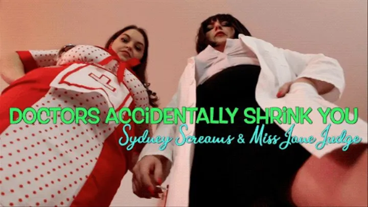 Doctors Accidentally Shrink You ft Miss Jane Judge - An accidental shrinking fetish scene featuring: giantess, medical fetish, foot fetish, tiny man POV, femdom POV, and shrunken man