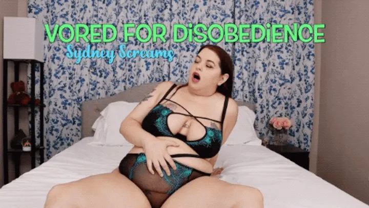 Vored for Disobedience - A same-size vore scene featuring: female domination, vore pov, femdom pov, vore punishment, digesting, and burping