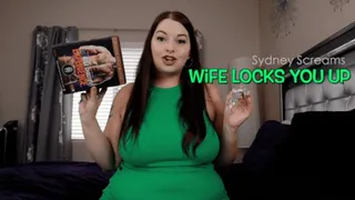 Wife Locks You Up - A BBW chastity scene featuring: hot wife, femdom POV, cuckolding, keyholder, and locked up POV