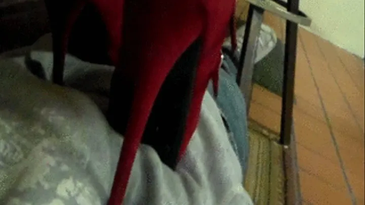 Vika's Red Heels at Bar BallBusters (pt.2)