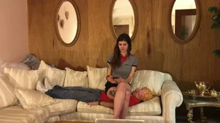 6'2 Amazon Nancy and her Little Seat (pt2)