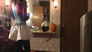 Goddess Athena Ready for Halloween (Full video)