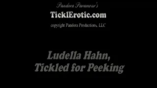 Ludella Hahn Tickled for Peeking! (F/F)