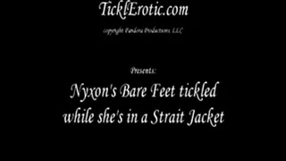 Nyxon's Bare Feet Tickled while she's in a Strait Jacket (F/F)