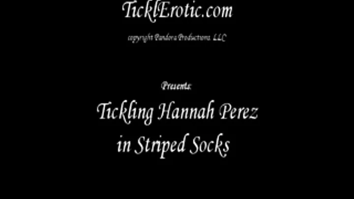 Tickling Hannah Perez in Striped Socks (F/F)