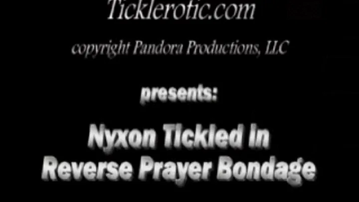 Nyxon Tickled in Reverse Prayer Bondage (F/F) for