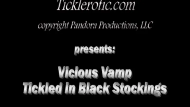 Vicious Vamp Tickled in Black Stockings (F/F)