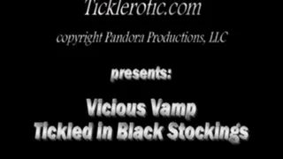 Vicious Vamp Tickled in Black Stockings (F/F)