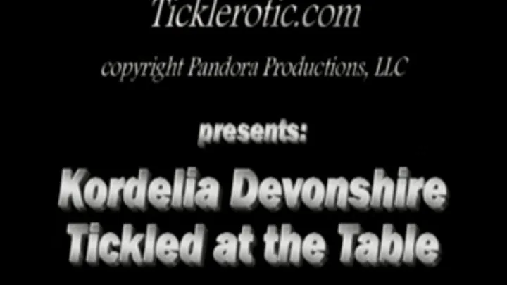 Kordelia Devonshire Tickled at the Table (F/F)