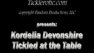 Kordelia Devonshire Tickled at the Table (F/F)