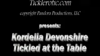 Kordelia Devonshire Tickled at the Table (F/F) for