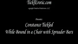 Constance Tickled while Bound in a Chair with Spreader Bars (F/F)