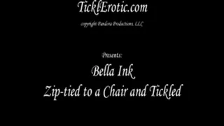 Bella Ink Zip-tied to a Chair and Tickled (F/F)