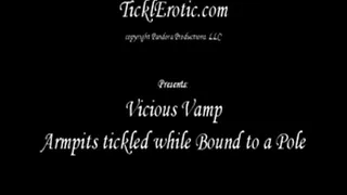 Vicious Vamp Armpits Tickled while Bound to a Pole (F/F) ipod