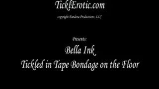 Bella Ink, Tickled in Tape Bondage on the Floor (F/F)