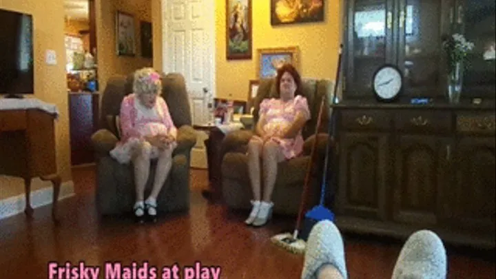 My Frisky Maids Brittney and Lacy socks Worship massage and lotion Mistress V feet!