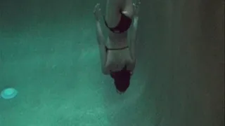 Dem swimming posing and walking underwater in slow motion #2