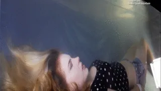 Phyra wakes up underwater cam b.