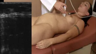 Summer breath holding during ultrasound.