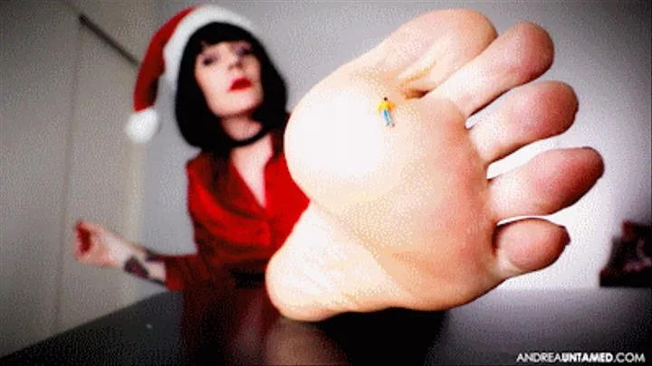 Giantess Christmas Feet For Her Tiny