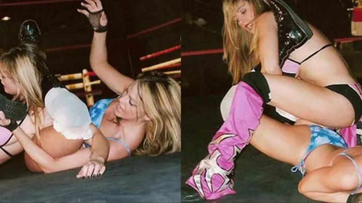 Pro Wrestlers Christie Ricci VS Talia - Ring Wrestling