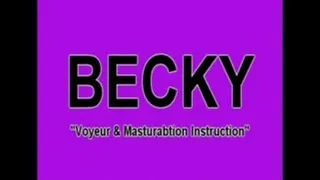 BECKY Downblouse & Masturbation Instruction