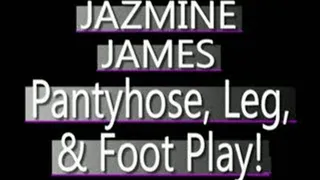 Jazmine James - Green Pantyhose Play! Sexy Legs! - QUICKTIME CLIP - FULL SIZED