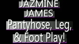 Jazmine James - Green Pantyhose Play! Sexy Legs! - MPG-4 CLIP (PERFECT FOR CELL PHONES!) - FULL SIZED
