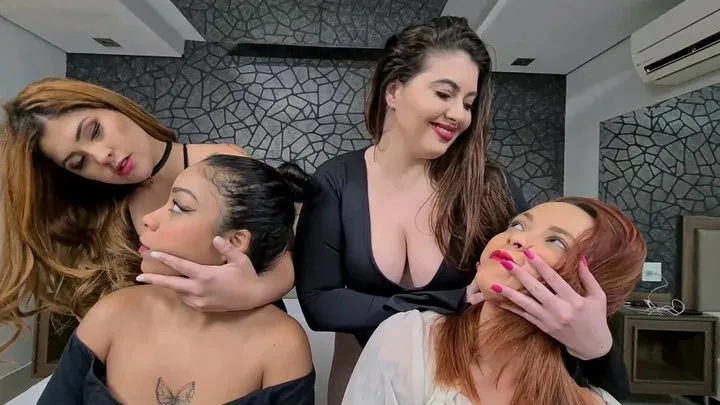 SPITTING - KISS WHILE WE SPIT - VOL #164 - KAREN RED AND MARINA SANCHES - CLIP 01 - NEW MF JULY 2022 - Never published - Exclusive MF girls