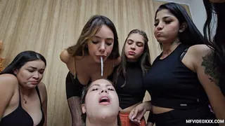 MOUTH OPENER GANG TO SPIT - VOL # 189 - SEVEN GIRL - NEW MF JUNE 2023 - CLIP 04 - Exclusive MF girls