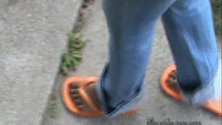 Feet I Orange Sandals