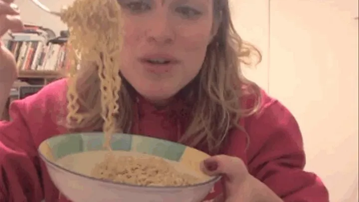 Slender Lauren Slurps Ramen