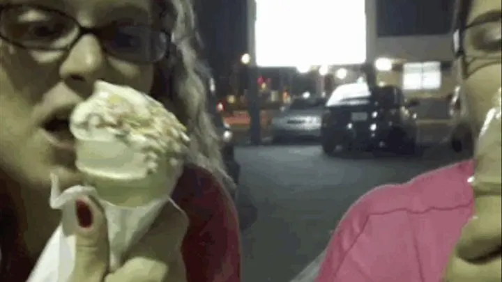 Lovely Ladies Licking Ice Cream